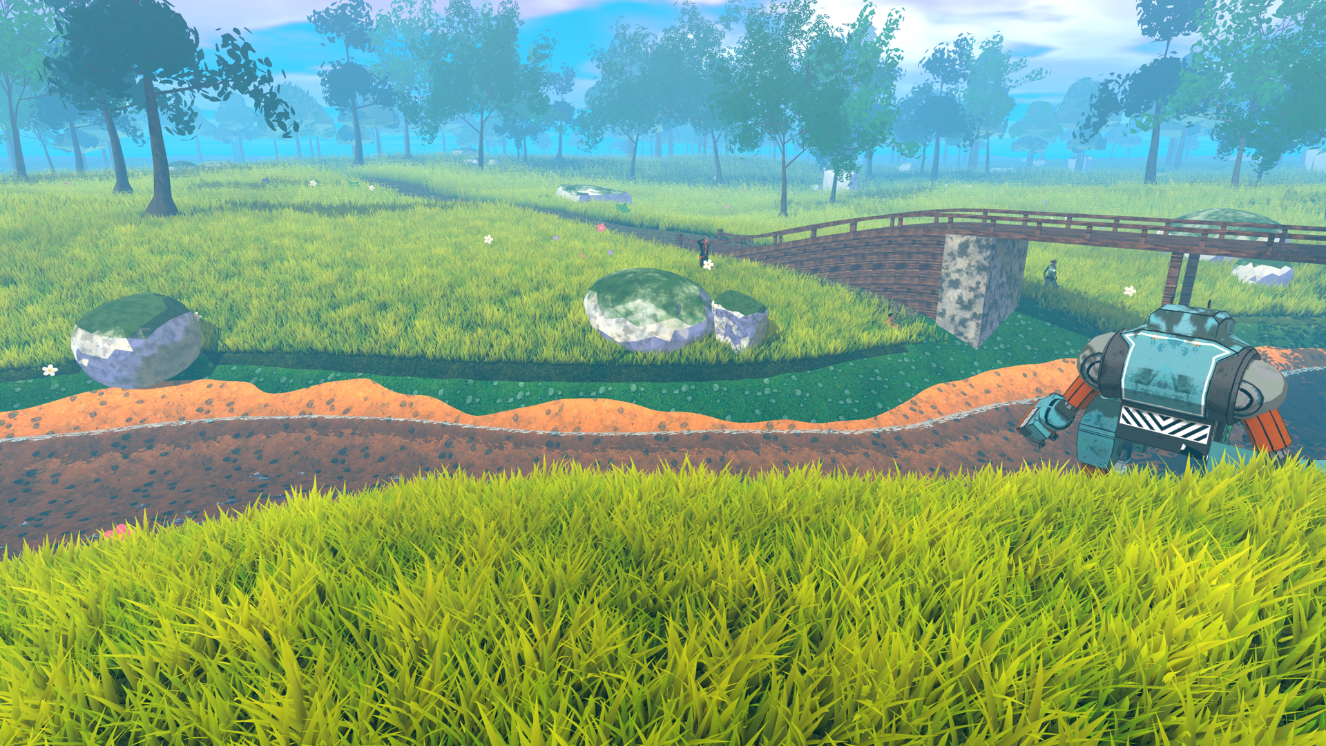 Screenshot: river crossing